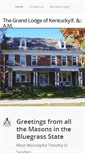 Mobile Screenshot of grandlodgeofkentucky.org